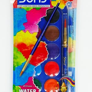 Acuarelas de 12 colores DOMS 7427 estuche plástico