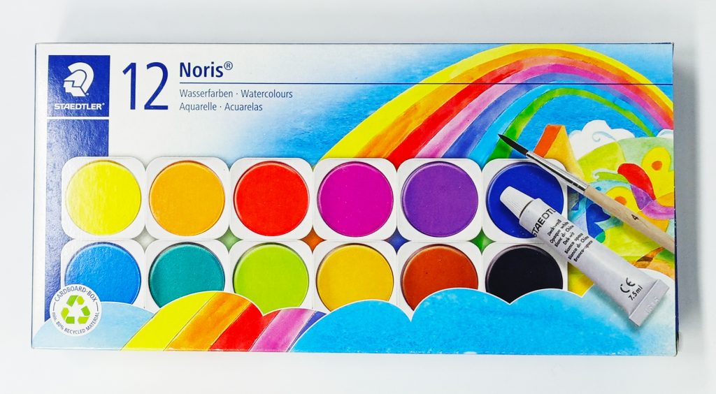 Acuarelas de 12 colores STAEDTLER NORIS 888 NC12 estuche plástico