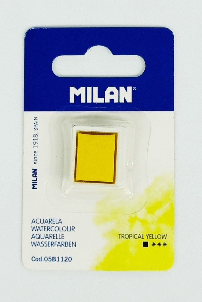 Acuarelas en Pastillas MILAN Tropical Yellow 05B1120