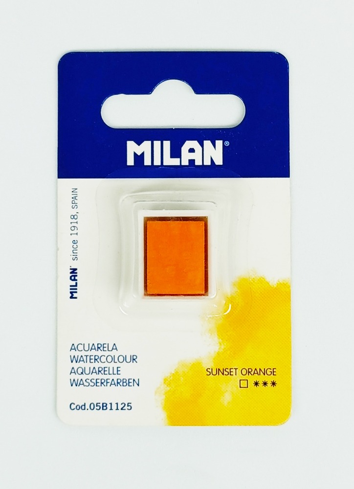 Acuarelas en Pastillas MILAN Sunset Orange 05B1125