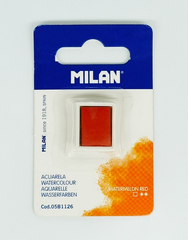 Acuarelas en Pastillas MILAN Watermelon Red 05B1126