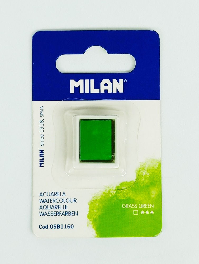Acuarelas en Pastillas MILAN Grass Green 05B1160
