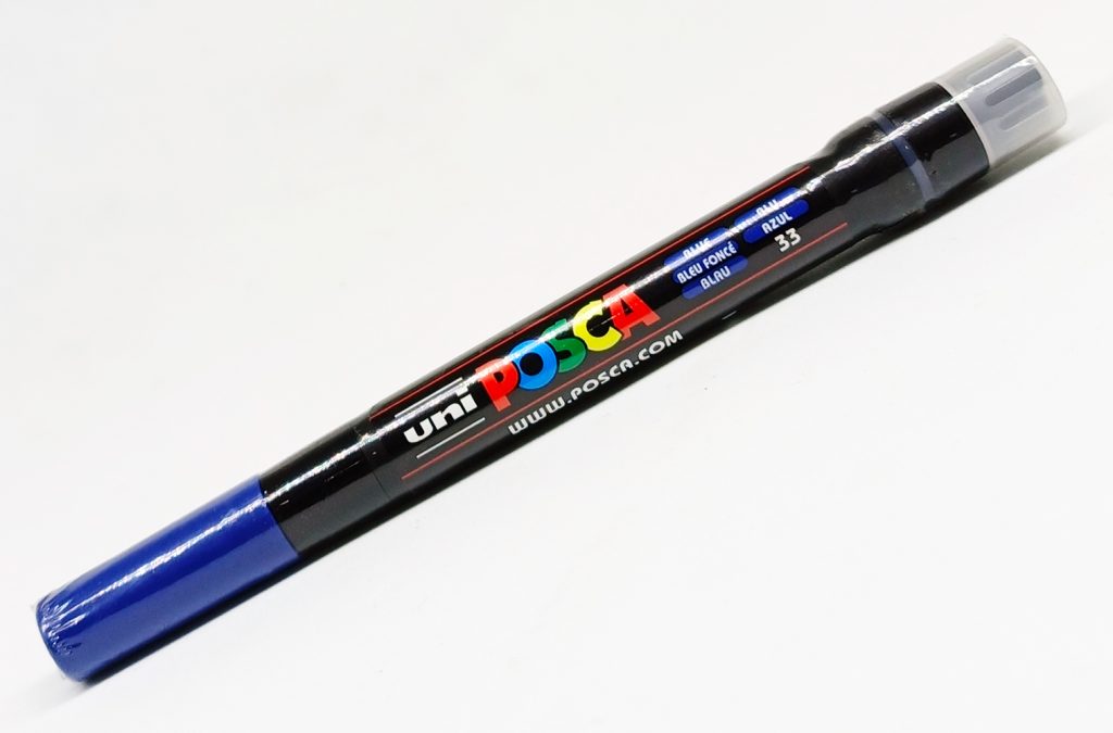 Marcador permanente UNI POSCA Punta Pincel Azul
