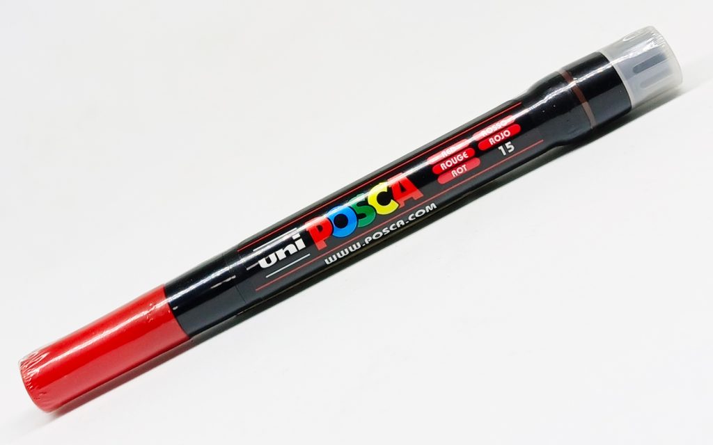 Marcador permanente UNI POSCA Punta Pincel Rojo