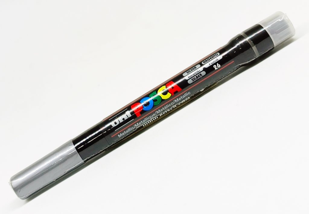Marcador permanente UNI POSCA Punta Pincel Plata