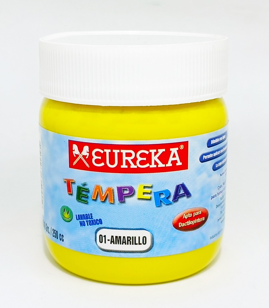 Tempera EUREKA de 250 cc color Amarillo