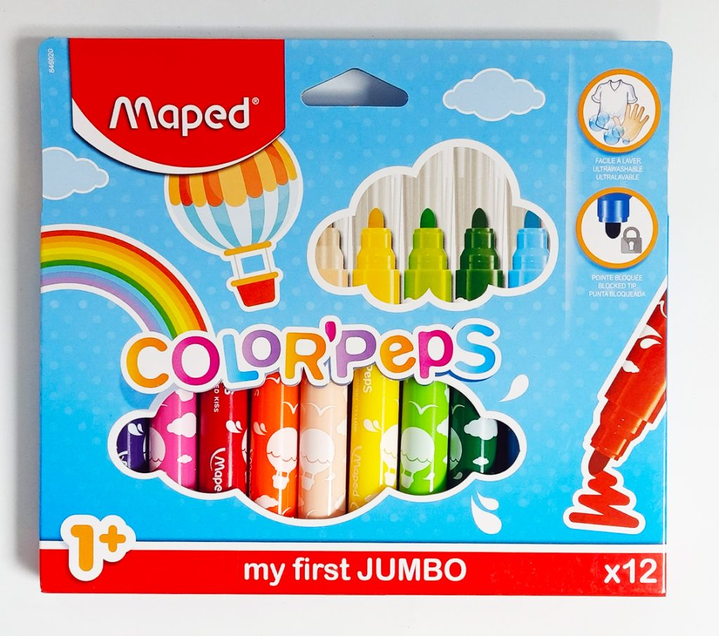 Marcador escolar 12 col MAPED Color’peps JUMBO