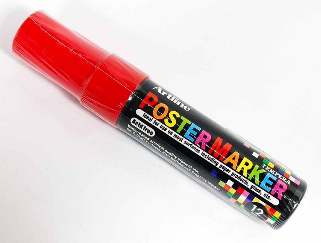 Marcador permanente Poster Marker 12 mm Rojo Art Line