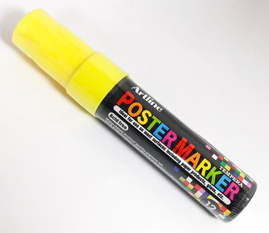 Marcador permanente Poster Marker 12 mm Amarillo Neón Art Line EPP-12AMN