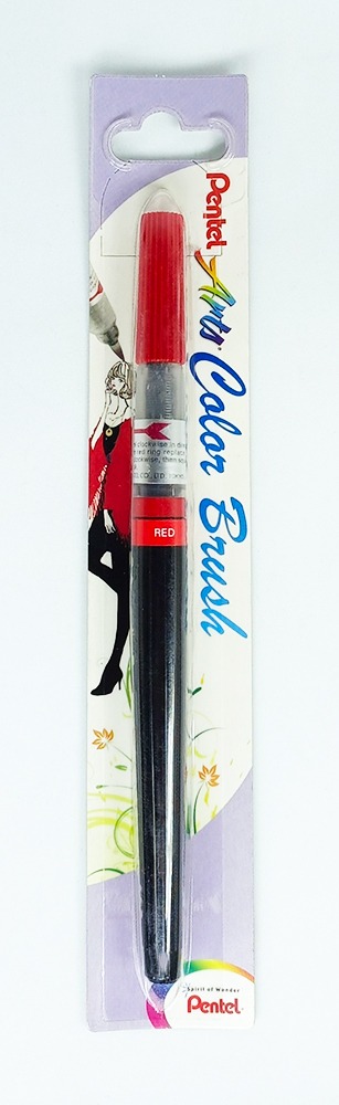 Pincel Recargable PENTEL color Brush XGFL - 102 Rojo