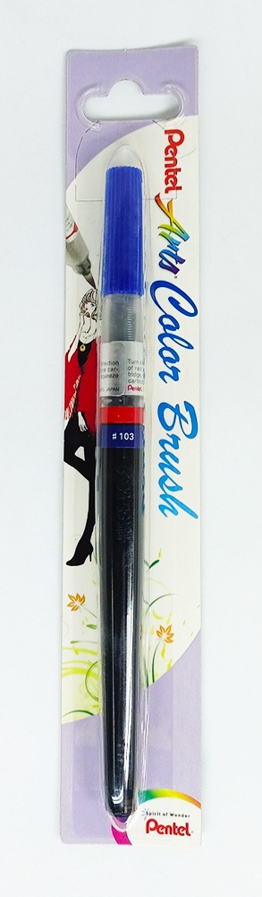 Pincel Recargable PENTEL color Brush XGFL - 103 Azul