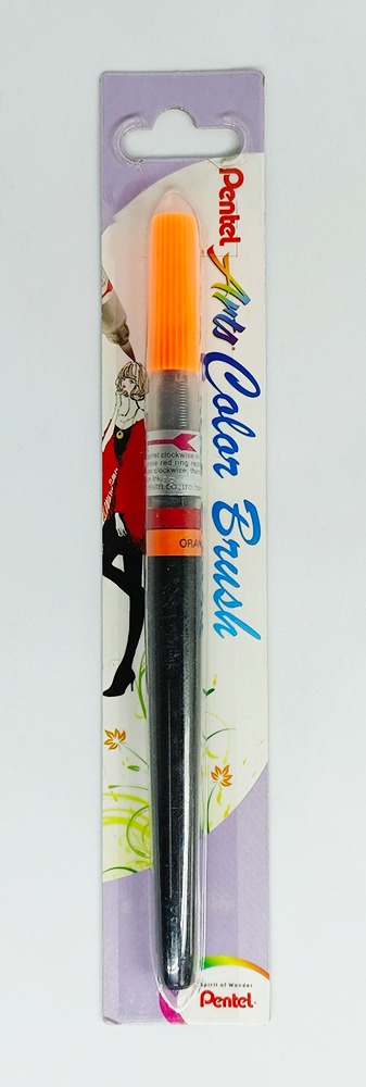 Pincel Recargable PENTEL color Brush XGFL - 107 Naranja