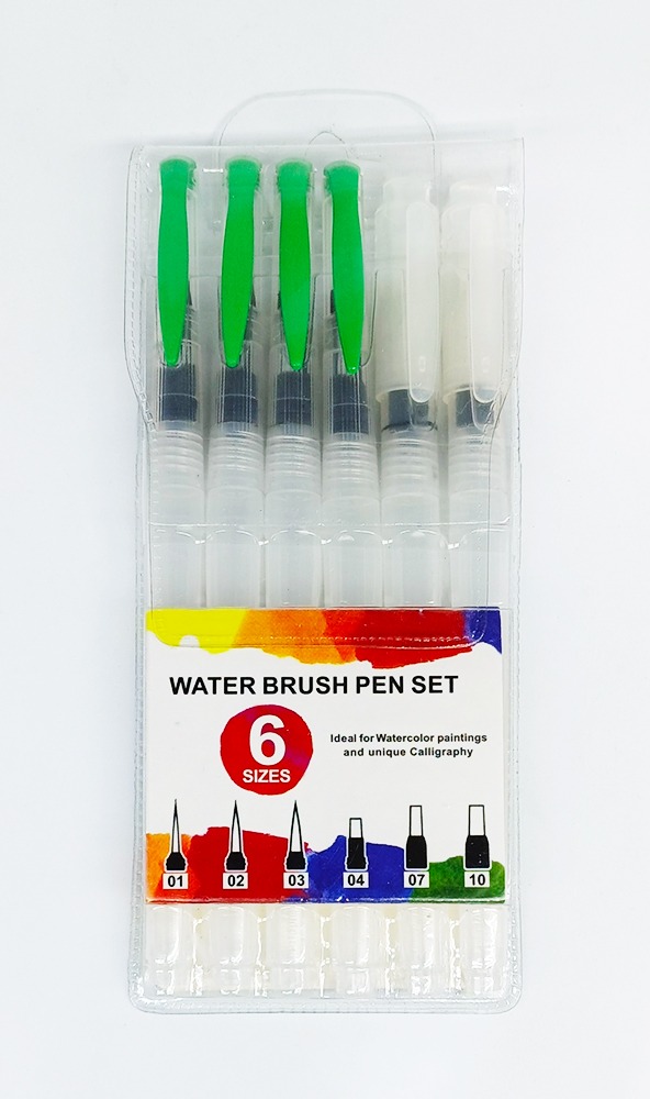 Pincel Recargable MIAO 6 piezas punta Mixta Water Brush