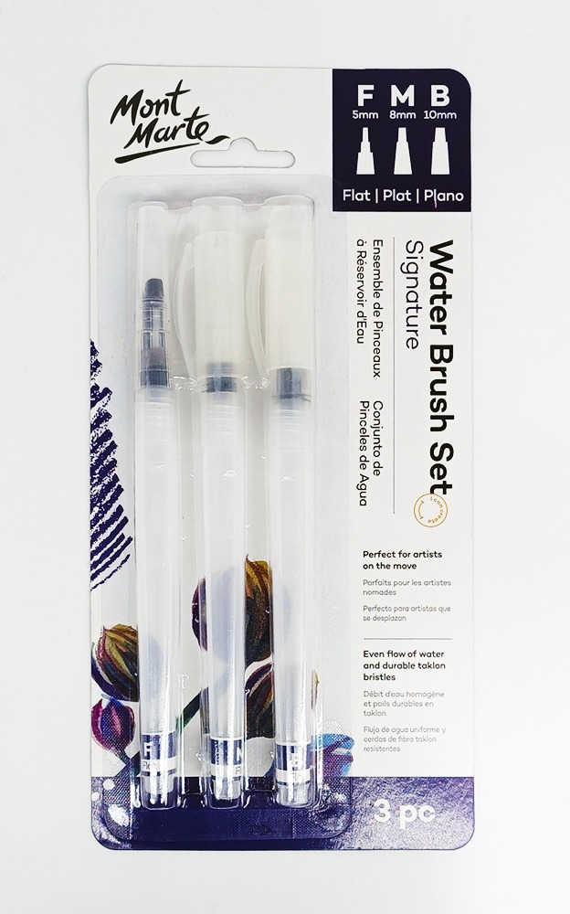 Pincel Recargable MON MARTE 3 piezas punta Plana BMHS0045