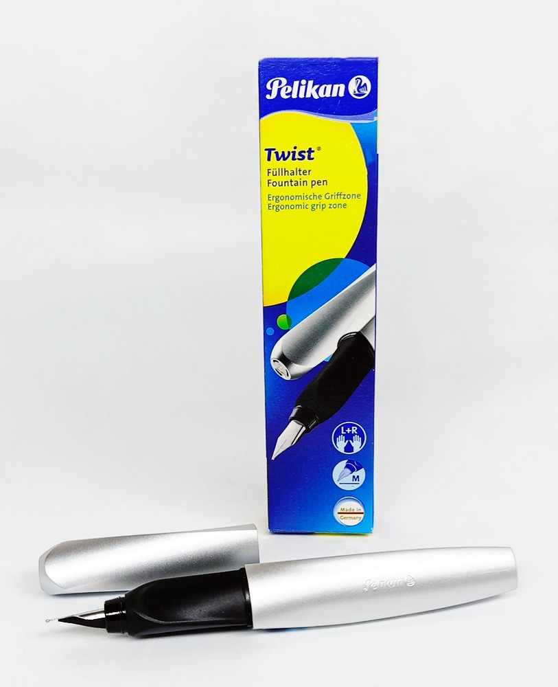Pluma fuente PELIKAN 947101 Twist Silver Metalic