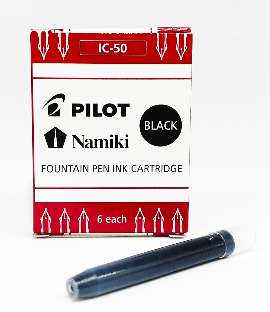 Repuesto de tinta para plumafuente PILOT IC.50 (6 cartuchos) Negro