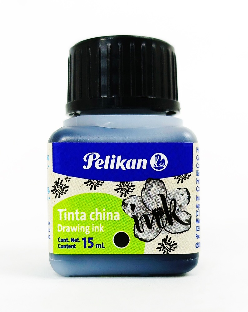 Tinta China PELIKAN Negra de 15 cc