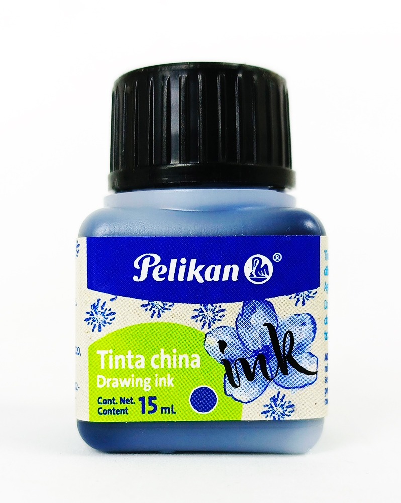 Tinta China PELIKAN Azul de 15 cc
