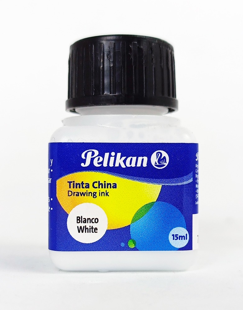 Tinta China PELIKAN Blanca de 15 cc