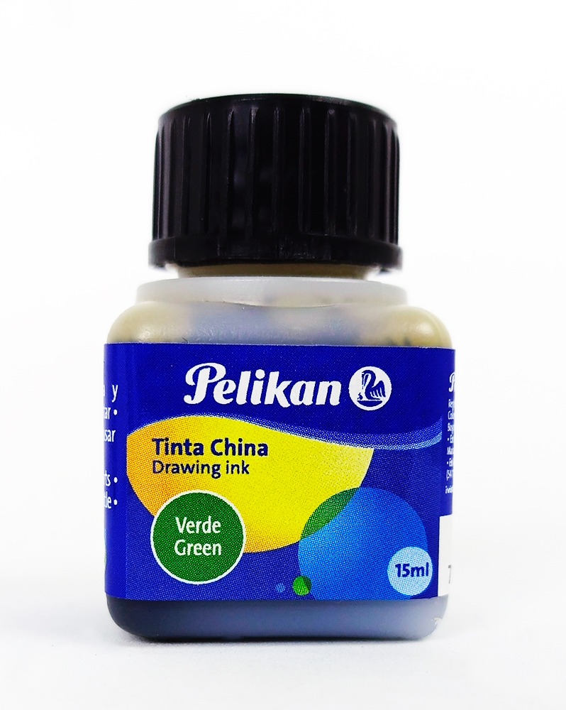 Tinta China PELIKAN Verde de 15 cc