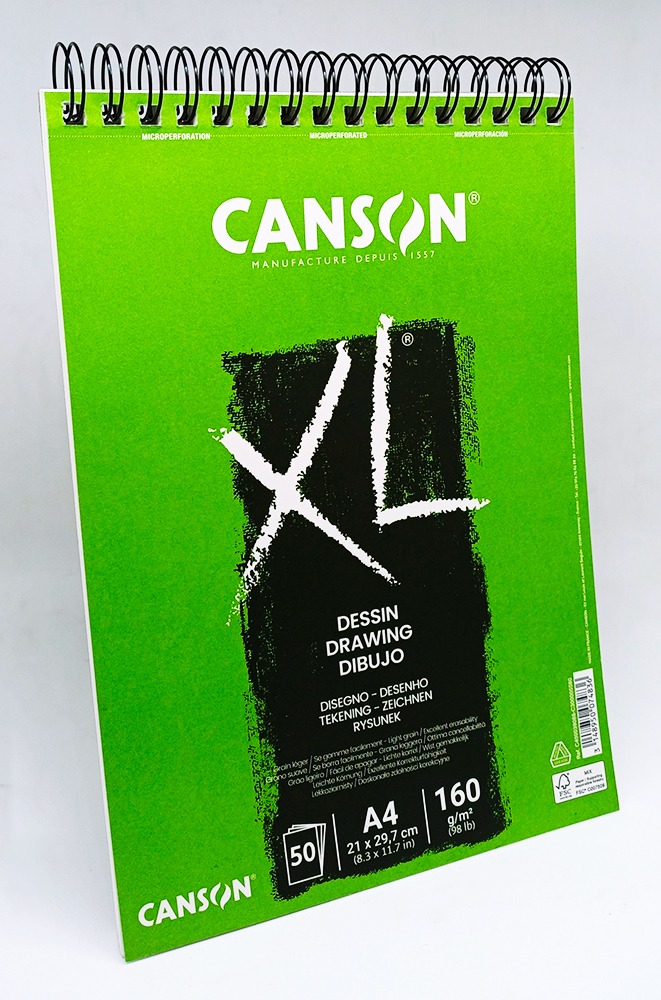 Block de Dibujo espiral A-4 CANSON XL Dessin 160 gr 50 hojas 39088