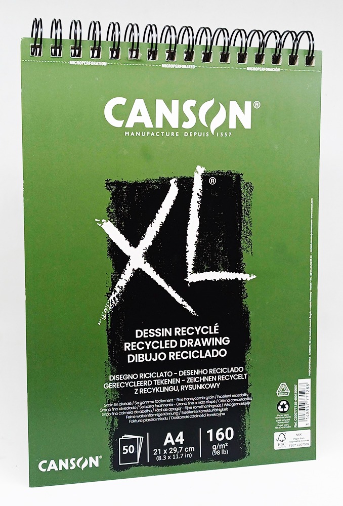 Block de Dibujo Espiral A-4 CANSON XL Recycle 160 gr 50 hojas 277128