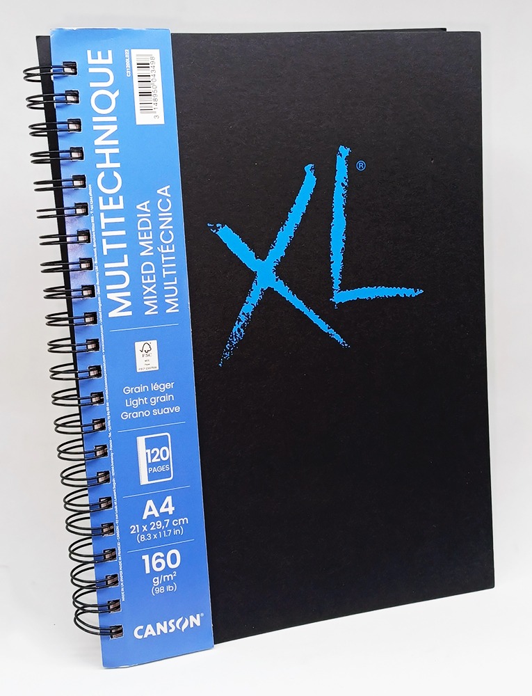 Block de Dibujo espiral A-4 CANSON XL Mix Media 160 gr. 120 hojas L022