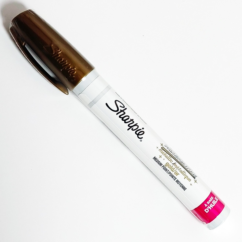 Marcador Metálico SHARPIE 19644 Dorado al aceite marca todo