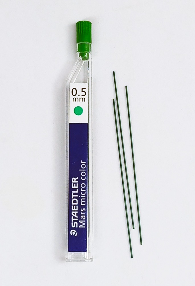 Minas 0.5 de color verde STAEDTLER 12 unidades