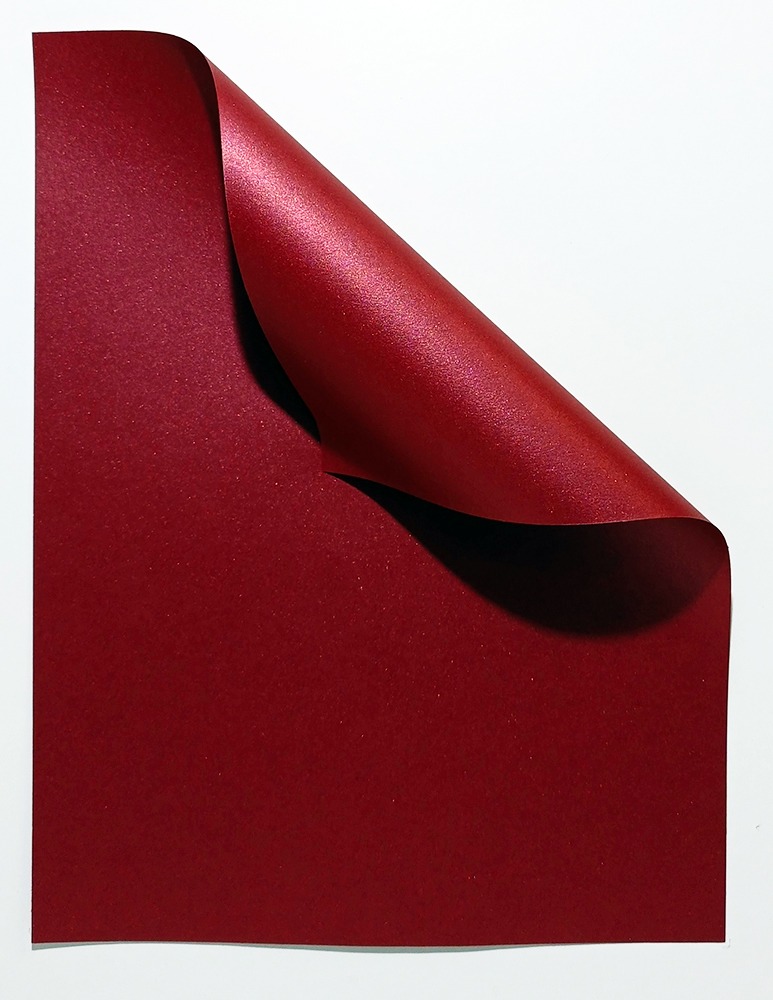 Papel CURIOUS Metálico Carta de 120 gr. Red Laqueer