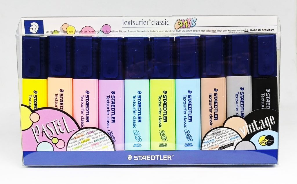 Resaltador STAEDTLER Textsurfer clasic set/10 col Pastel y Vintage 364 CWP10